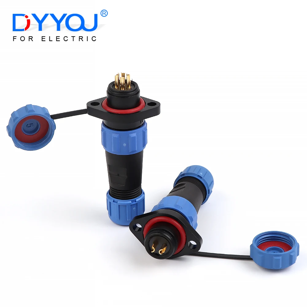 SP13 IP68 Aviation Waterproof Connector Flange Male Female Plug Socket Welding type 2/3/4/5/6/7/9Pin Electrical Cable Connection
SP13 IP68 Aviation Waterproof Connector Flange Male Female Plug Socket Welding type 2/3/4/5/6/7/9Pin Electrical Cable Connection
