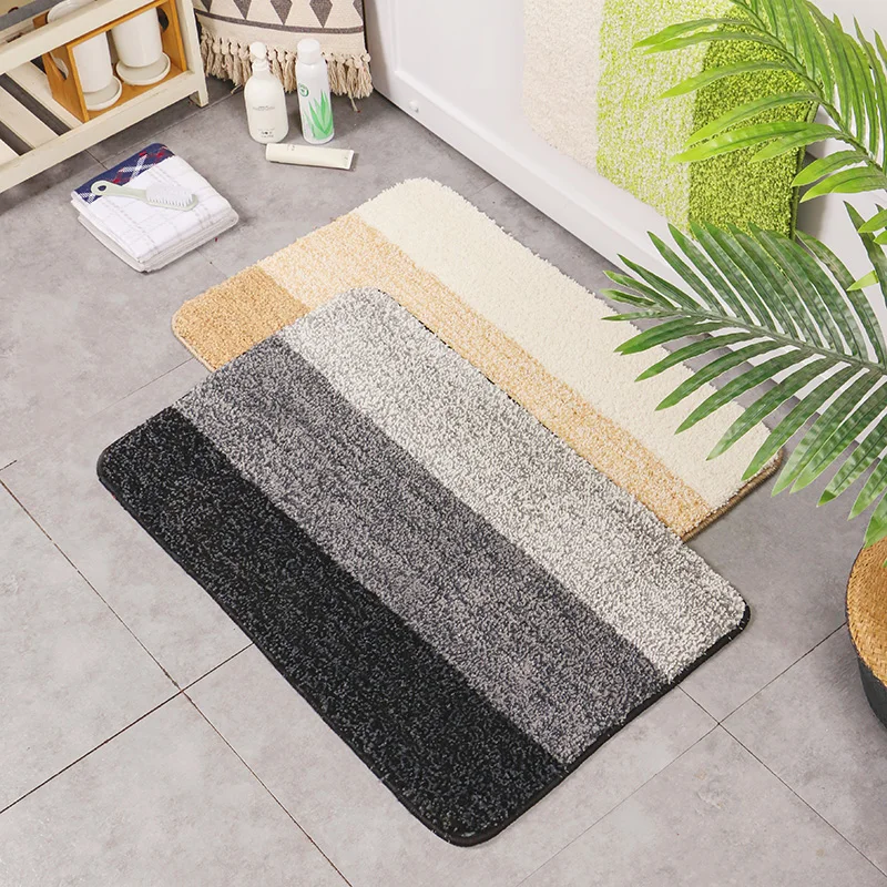 Thiened Stripe Batoom Absorbent Floor Mat Anti-Slip Bedroom Carpet Door Mat Toilet Foot Pad Simple Sle Home Textile
Thiened Stripe Batoom Absorbent Floor Mat Anti-Slip Bedroom Carpet Door Mat Toilet Foot Pad Simple Sle Home Textile
