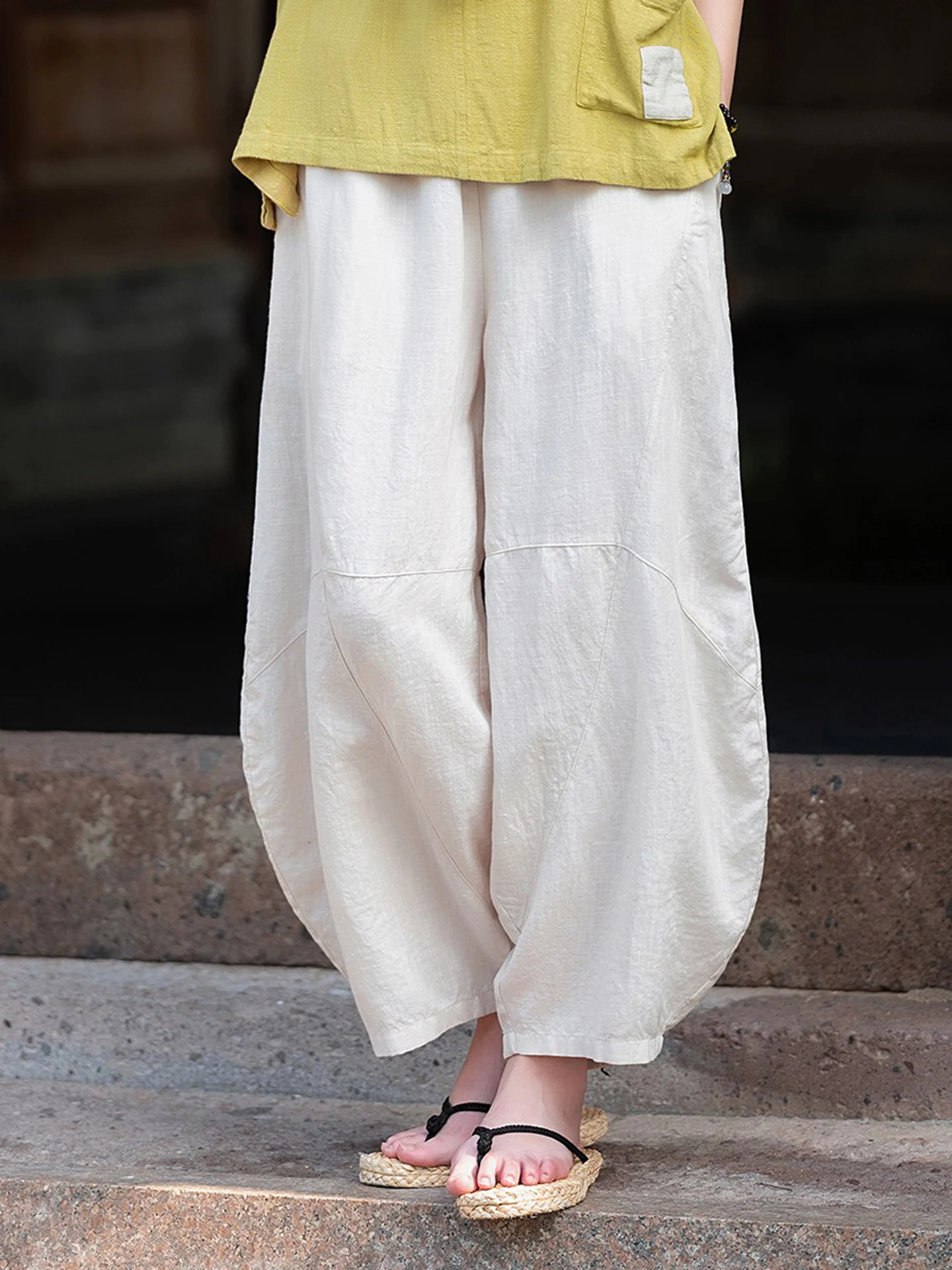 Linen Casual Pants Women Summer New Loose Zen Style Thin Lantern Pants Meditation Sitting Practice Exercise Natural Waist
Linen Casual Pants Women Summer New Loose Zen Style Thin Lantern Pants Meditation Sitting Practice Exercise Natural Waist