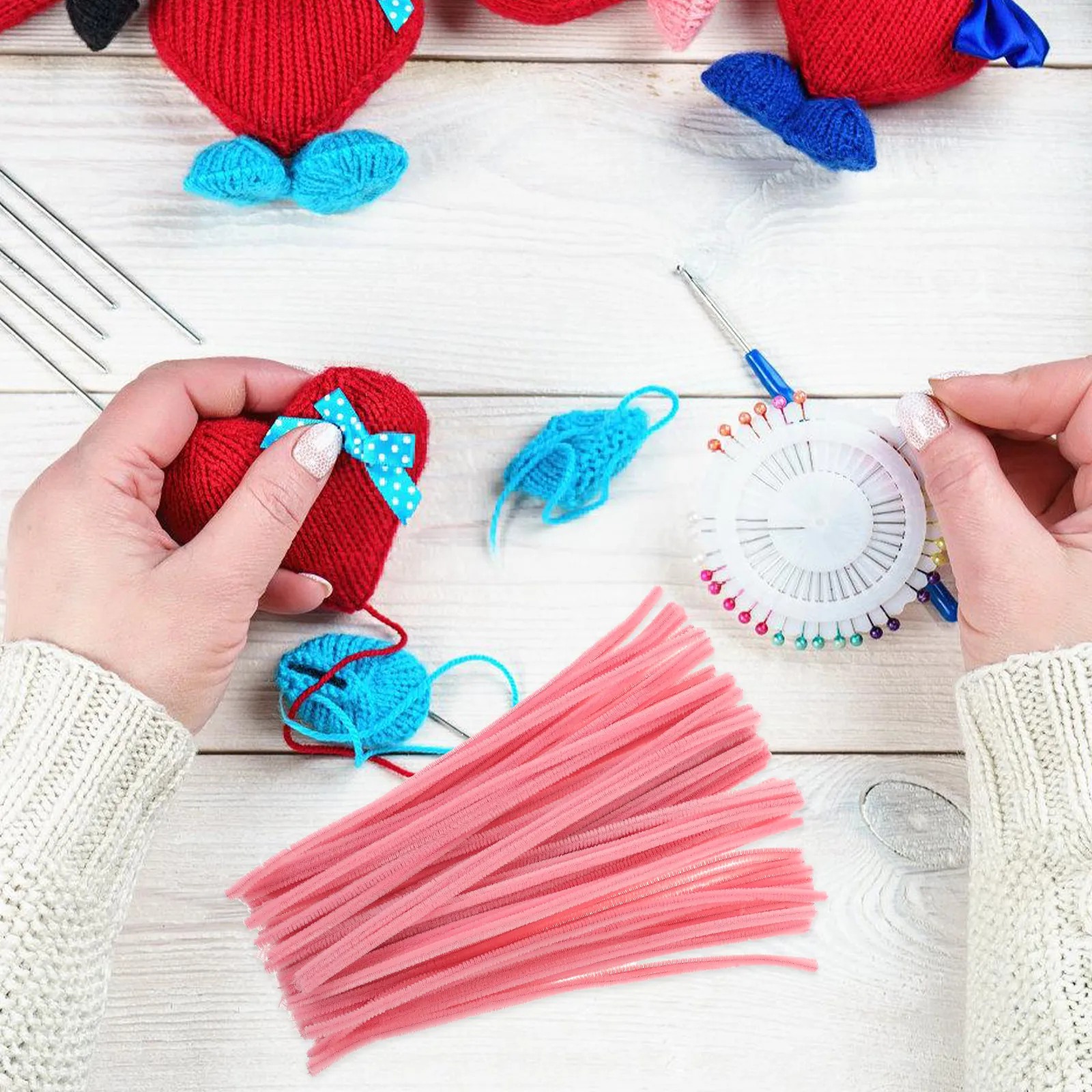 200Pcs Simple Color Kindergarten DIY Supply Chenille Stems Craft Making Flexible Rods for Kids DIY Crafts Supplies
200Pcs Simple Color Kindergarten DIY Supply Chenille Stems Craft Making Flexible Rods for Kids DIY Crafts Supplies