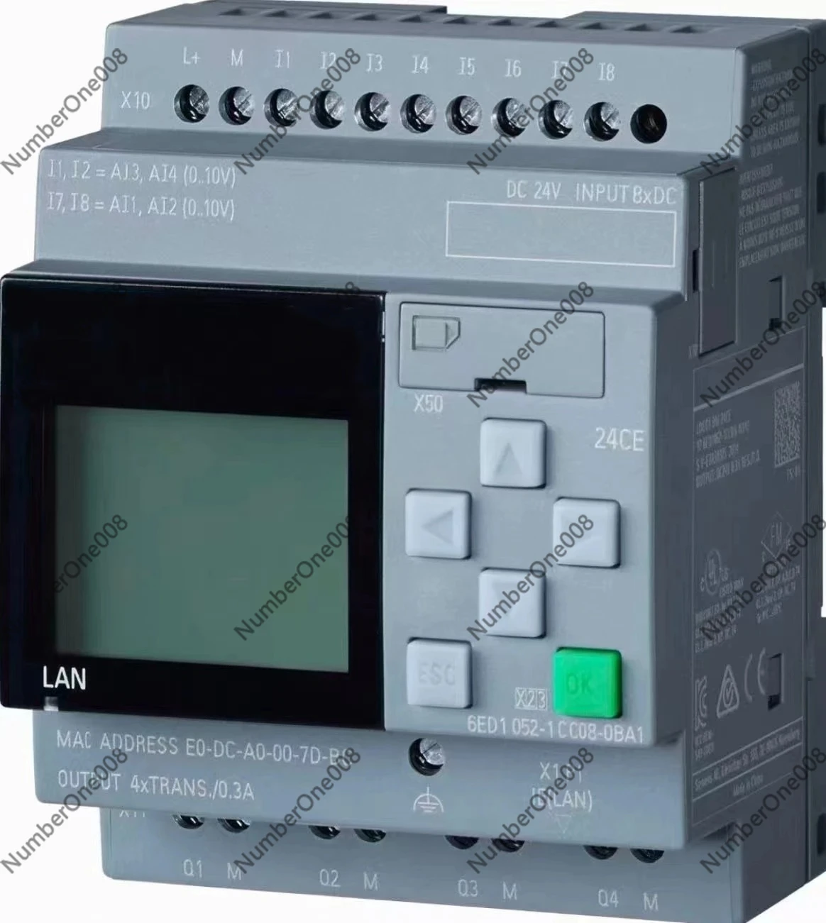 LOGO! Logic Module Series for Siemens, 6ED1052-2CC08/2FB08/2HB08/2MD08 & 6ED1055-1CB10, 8DI/4DO 24V/230V Transistor/Relay
LOGO! Logic Module Series for Siemens, 6ED1052-2CC08/2FB08/2HB08/2MD08 & 6ED1055-1CB10, 8DI/4DO 24V/230V Transistor/Relay