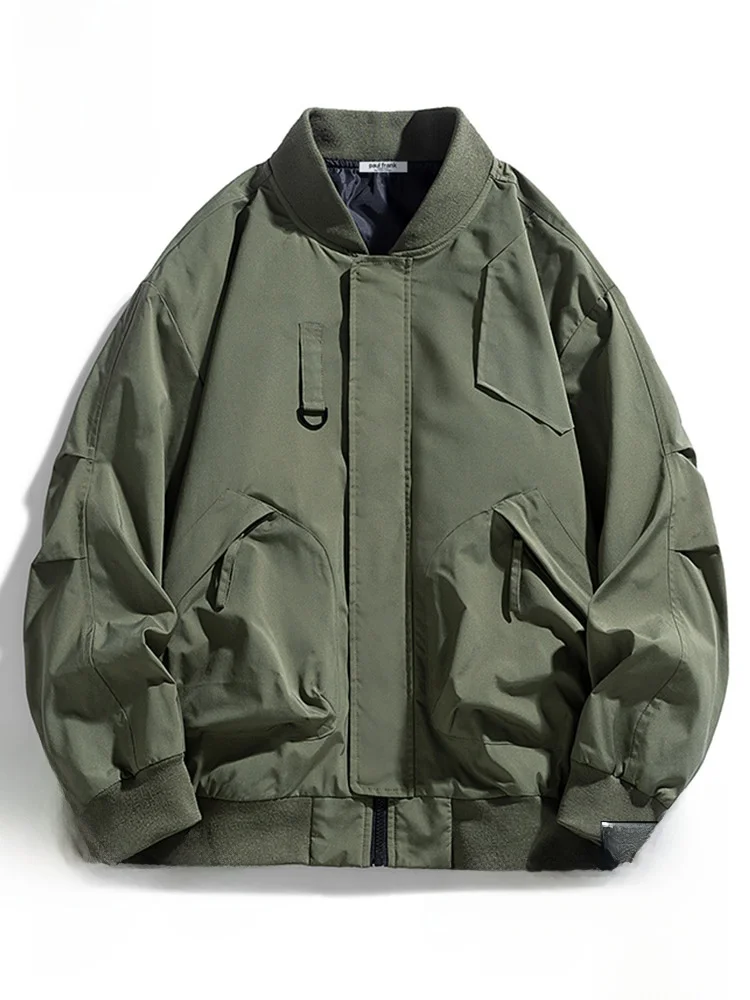 PaulFrank een Baseball Collar Jaet Men's Spring Autumn New Sle Trendy Pilot Coat Loose Fit Metal Decoration Polyester
PaulFrank een Baseball Collar Jaet Men's Spring Autumn New Sle Trendy Pilot Coat Loose Fit Metal Decoration Polyester