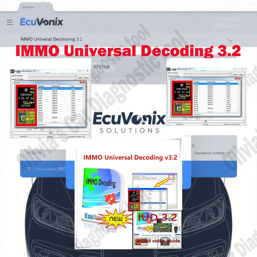 IMMO Universal Decoding 3.2 obd2 scanner Car diagnostic software Car accessories with free keygen EcuVonix 3.2 Unlimited Crack
IMMO Universal Decoding 3.2 obd2 scanner Car diagnostic software Car accessories with free keygen EcuVonix 3.2 Unlimited Crack