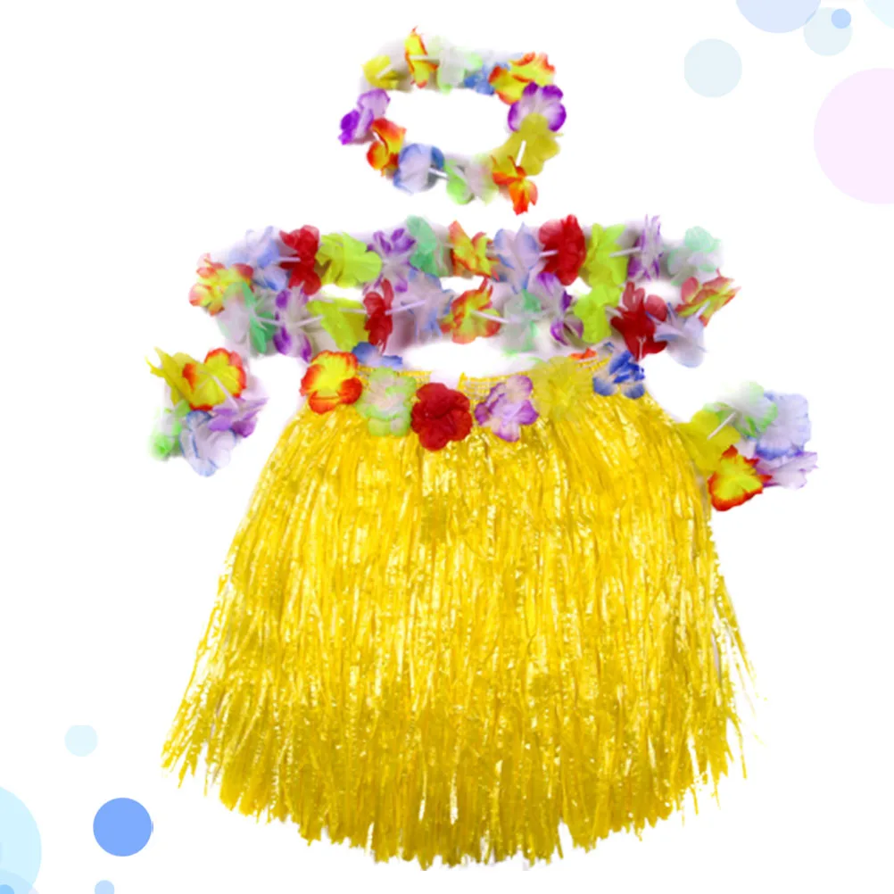 Children Grass Skirt Set Hawaiian Costume Luau Party Accessories Beach Safe Tropical Celebrations Hair
Children Grass Skirt Set Hawaiian Costume Luau Party Accessories Beach Safe Tropical Celebrations Hair