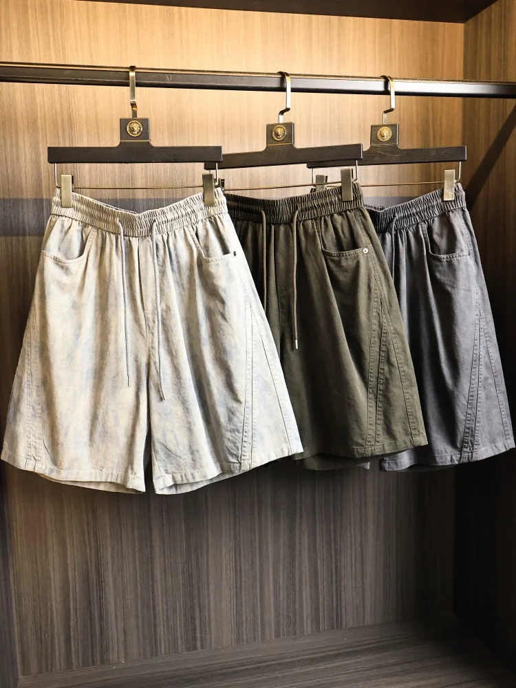 Men's Casual Breathable Dyed Workwear Style Shorts Summer Comfortable Flexible Straight Leg Fit Elastic Waist Basic Color
Men's Casual Breathable Dyed Workwear Style Shorts Summer Comfortable Flexible Straight Leg Fit Elastic Waist Basic Color
