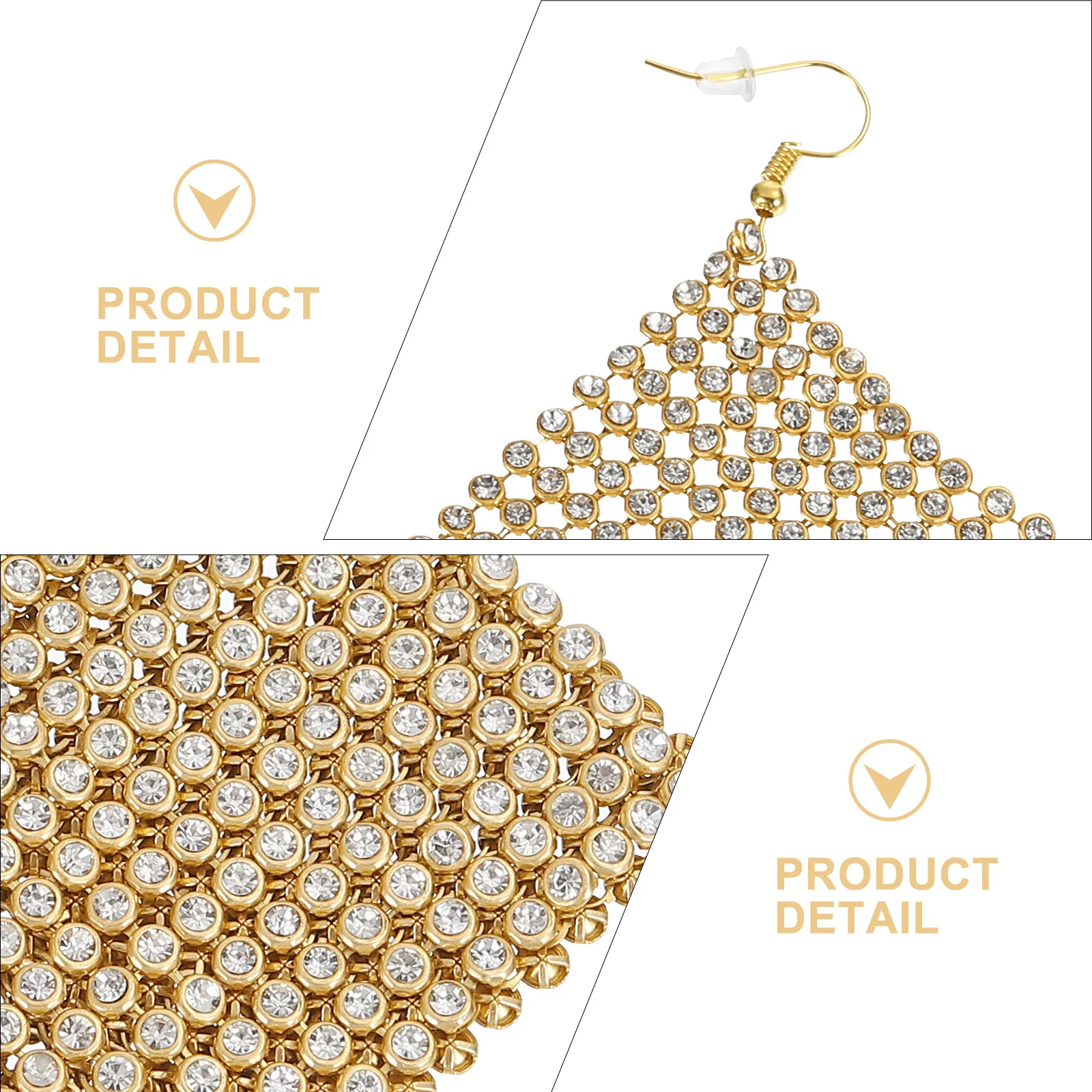 Trendy Earrings Long Diamond-set Jewelry Rhinestone Dangler Accessory Golden Eardrop Miss
Trendy Earrings Long Diamond-set Jewelry Rhinestone Dangler Accessory Golden Eardrop Miss