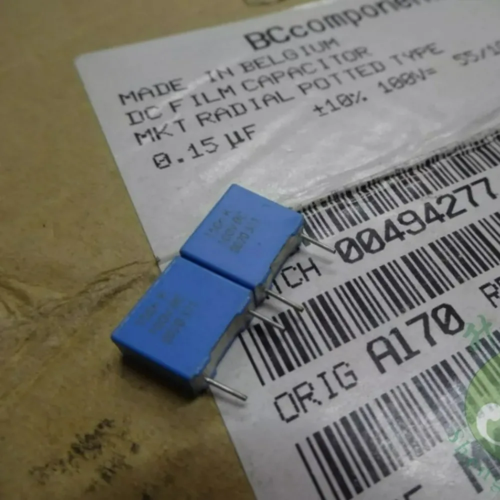 20pcs/lot BC MKT371 0.15uf 100V 150nF u15 154K Brand New 7.5mm Film Capacitor
20pcs/lot BC MKT371 0.15uf 100V 150nF u15 154K Brand New 7.5mm Film Capacitor
