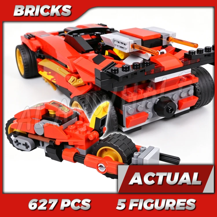 627pcs Shinobi 2in1 Vehicle Legacy X-1 Supercar Nindroid Warrior Motorcycle 11659 Building Kits toy Compatible With Bricks
627pcs Shinobi 2in1 Vehicle Legacy X-1 Supercar Nindroid Warrior Motorcycle 11659 Building Kits toy Compatible With Bricks