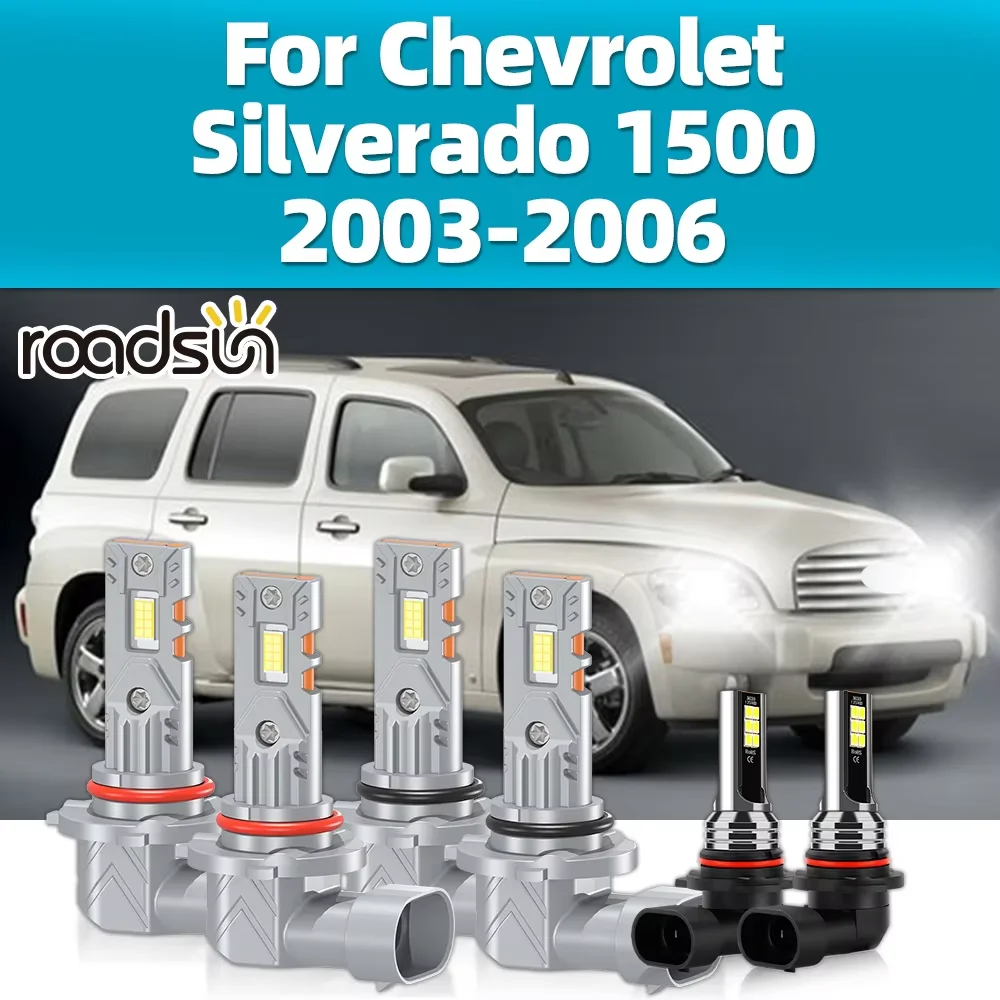 2/6Pcs LED Car Headlight Bulbs 6000K Fog Lights For Chevrolet Silverado 1500 2003 2004 2005 2006 High Low Beam Headlamps 30000LM
2/6Pcs LED Car Headlight Bulbs 6000K Fog Lights For Chevrolet Silverado 1500 2003 2004 2005 2006 High Low Beam Headlamps 30000LM