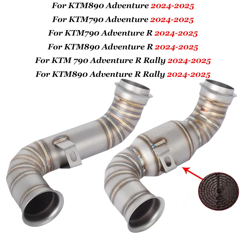 Надевается для KTM 790 890 Adventure R Rally DUKE KTM 790 KTM890 ADV 2024 2025 мотоциклетная выхлопная труба Escape, катализатор среднего звена
Надевается для KTM 790 890 Adventure R Rally DUKE KTM 790 KTM890 ADV 2024 2025 мотоциклетная выхлопная труба Escape, катализатор среднего звена