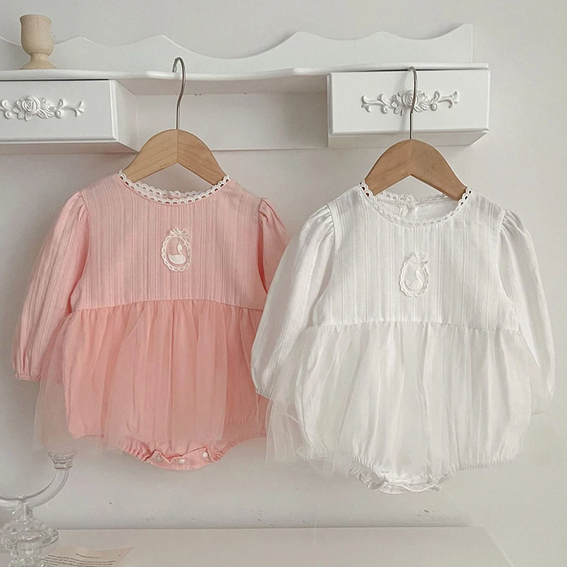 Newborn Kids Baby Girls Long Sleeve Solid Color Jumpsuits Spring Autumn Infant Baby Girls Sweet Princess Rompers Clothes
Newborn Kids Baby Girls Long Sleeve Solid Color Jumpsuits Spring Autumn Infant Baby Girls Sweet Princess Rompers Clothes