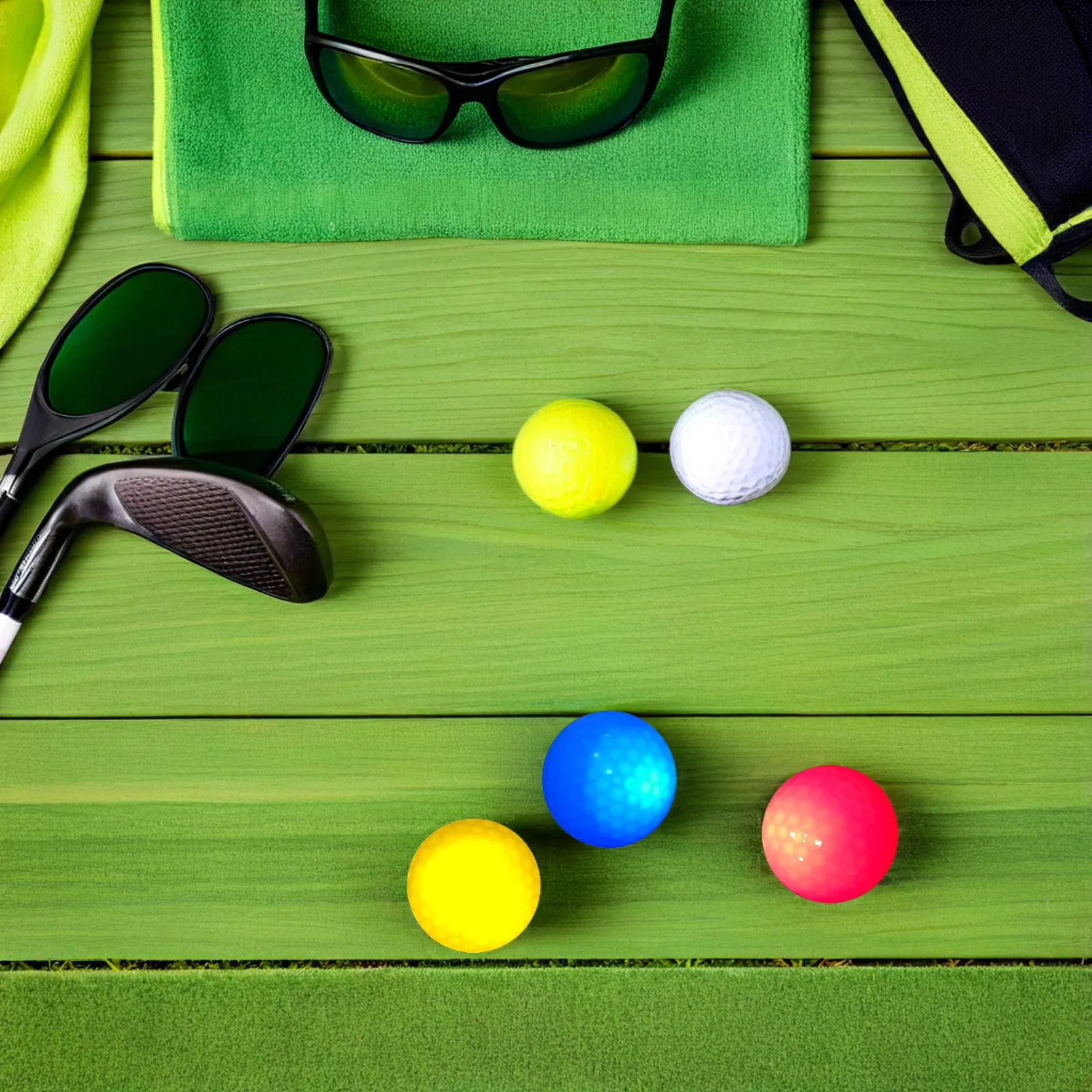 6Pcs Golf LED Light Up Ball Synthetic Rubber Flashing Electronic Colored Balls for Night Training Outdoor Indoor Use
6Pcs Golf LED Light Up Ball Synthetic Rubber Flashing Electronic Colored Balls for Night Training Outdoor Indoor Use