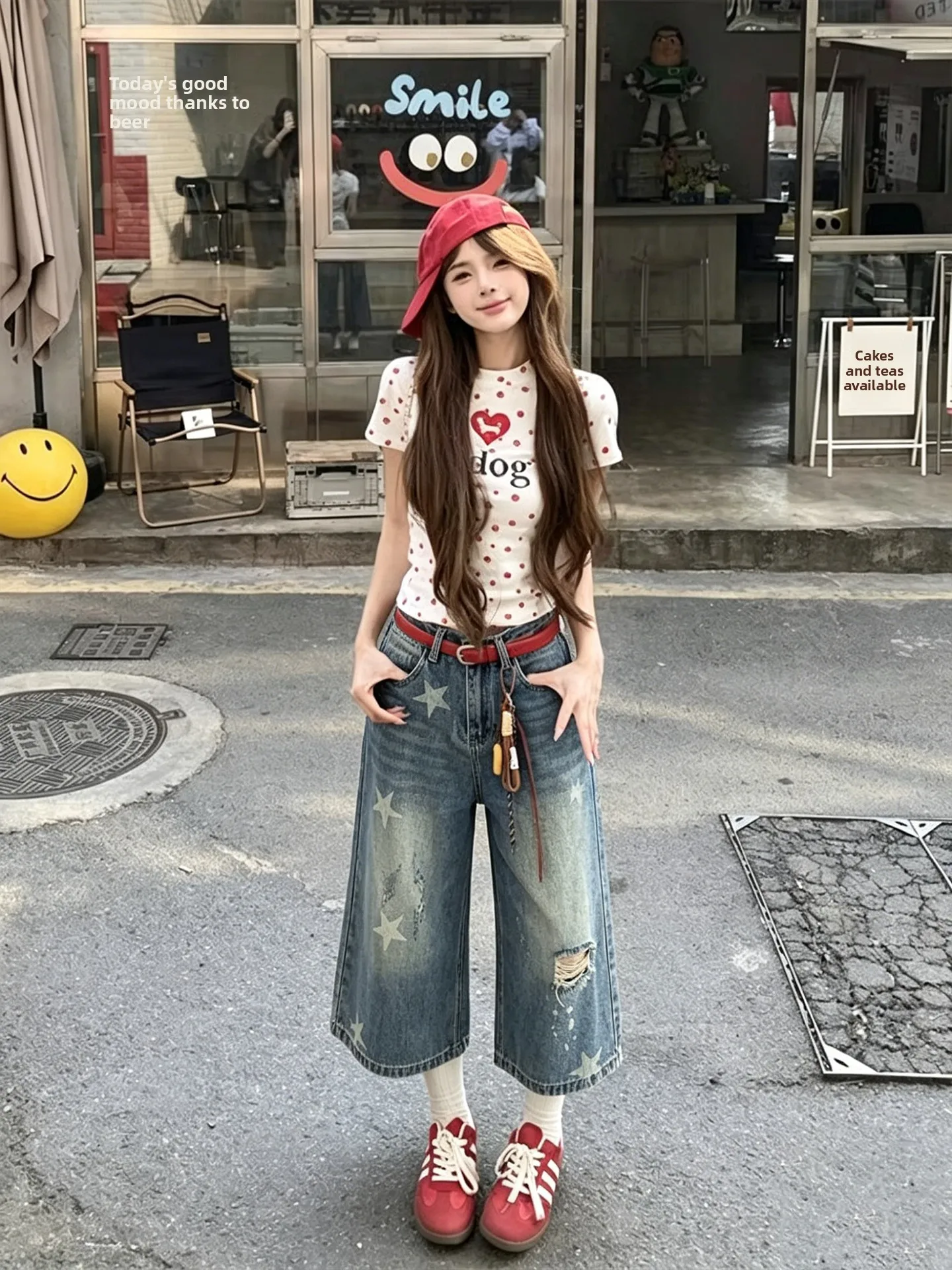 American Style Star Hole Denim Seven-Foot Pants Women Summer New Loose Slim Straight Leg Short Pants High Waist Jeans
American Style Star Hole Denim Seven-Foot Pants Women Summer New Loose Slim Straight Leg Short Pants High Waist Jeans