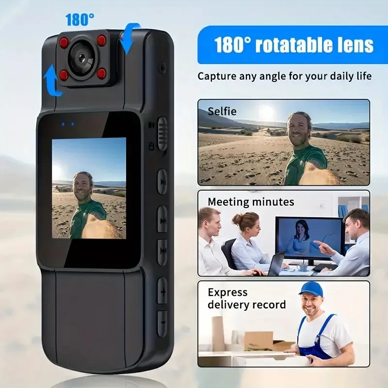 HD 1080P Mini Camcorders Handheld Back Clip Camera Law Enforcement IR Night Vision Smart Portable Camera Car Recorder
HD 1080P Mini Camcorders Handheld Back Clip Camera Law Enforcement IR Night Vision Smart Portable Camera Car Recorder