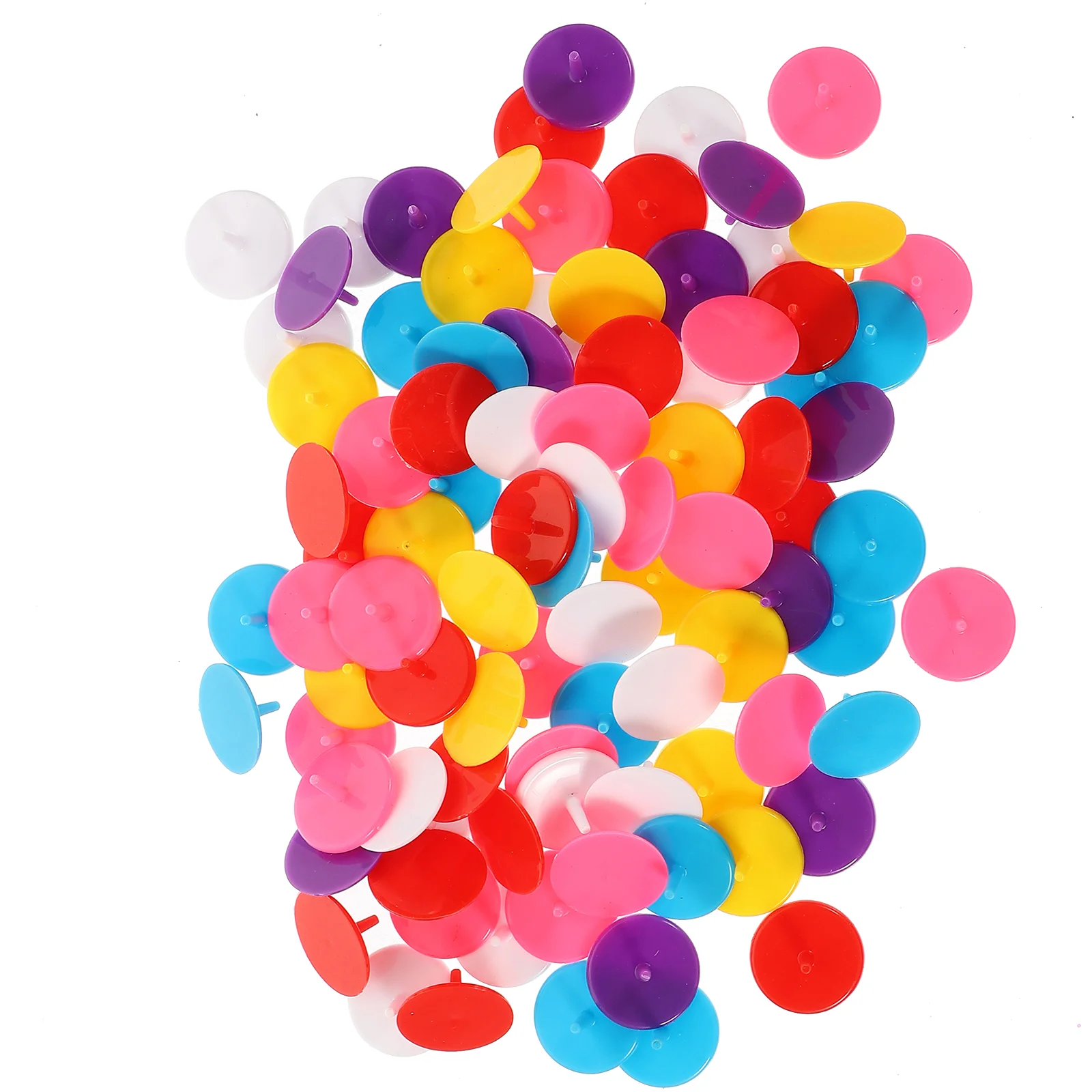 100 Pcs Golf Ball Mark Plastic Mixed Color 100pcs Round Golfs Markers String Tools Lightweight
100 Pcs Golf Ball Mark Plastic Mixed Color 100pcs Round Golfs Markers String Tools Lightweight