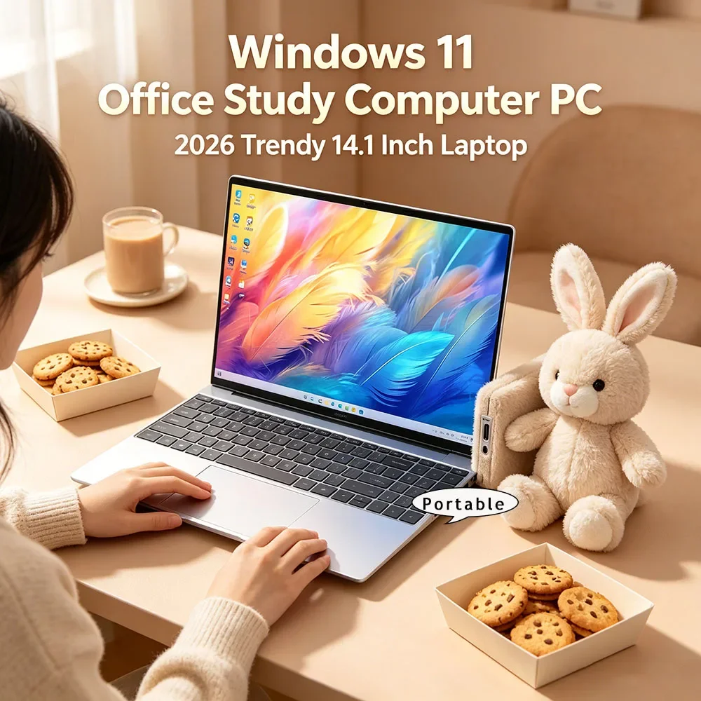 Affordable Ultra Slim 14.1 Laptop Intel 4405U 16GB RAM 2TB SSD 1080P Display Windows 11 Pro Office Gaming Computer
Affordable Ultra Slim 14.1 Laptop Intel 4405U 16GB RAM 2TB SSD 1080P Display Windows 11 Pro Office Gaming Computer