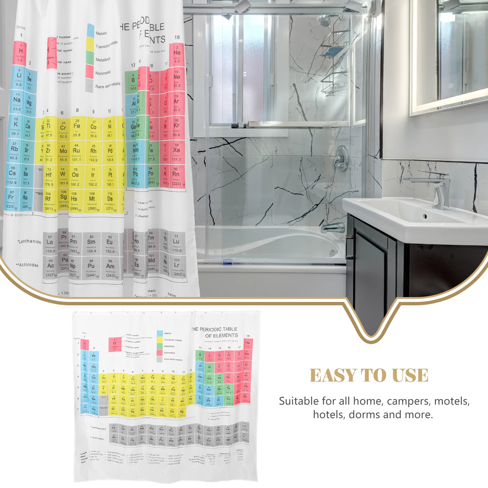 Waterproof Shower Curtain Grey 180x180cm Polyester Bathroom Privacy Liner Home Decor Long Design
Waterproof Shower Curtain Grey 180x180cm Polyester Bathroom Privacy Liner Home Decor Long Design