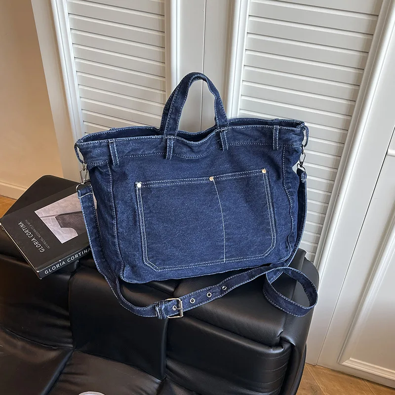 Модная сумка через плечо для студентов: ретро-джинсовая, повседневная, стильная, простой дизайн, женская сумка-клатч
Модная сумка через плечо для студентов: ретро-джинсовая, повседневная, стильная, простой дизайн, женская сумка-клатч