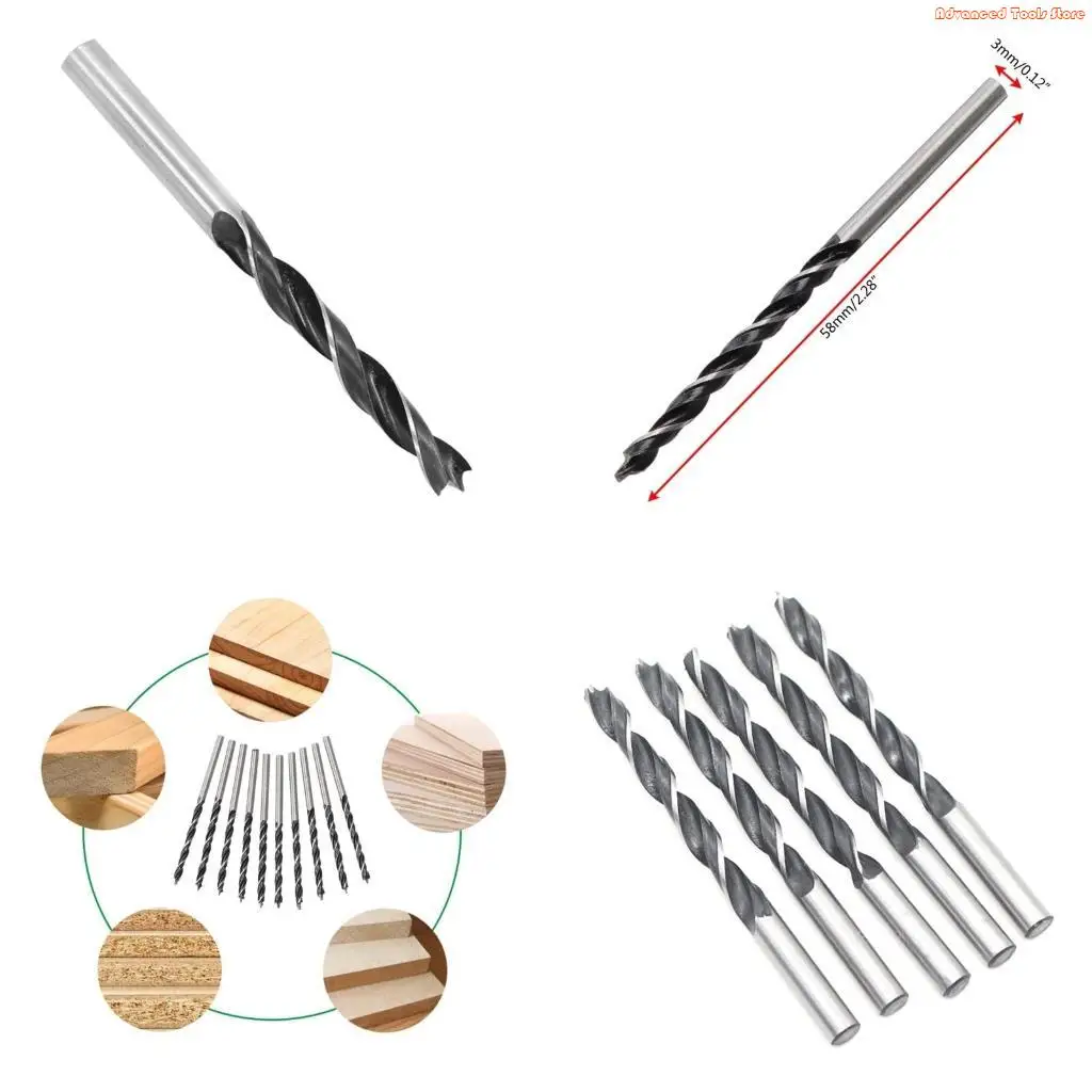 10Pcs Twist Drill Bits 3mm Carbon Steel Reduced Shank Micro Bits Woodworking W91B
10Pcs Twist Drill Bits 3mm Carbon Steel Reduced Shank Micro Bits Woodworking W91B