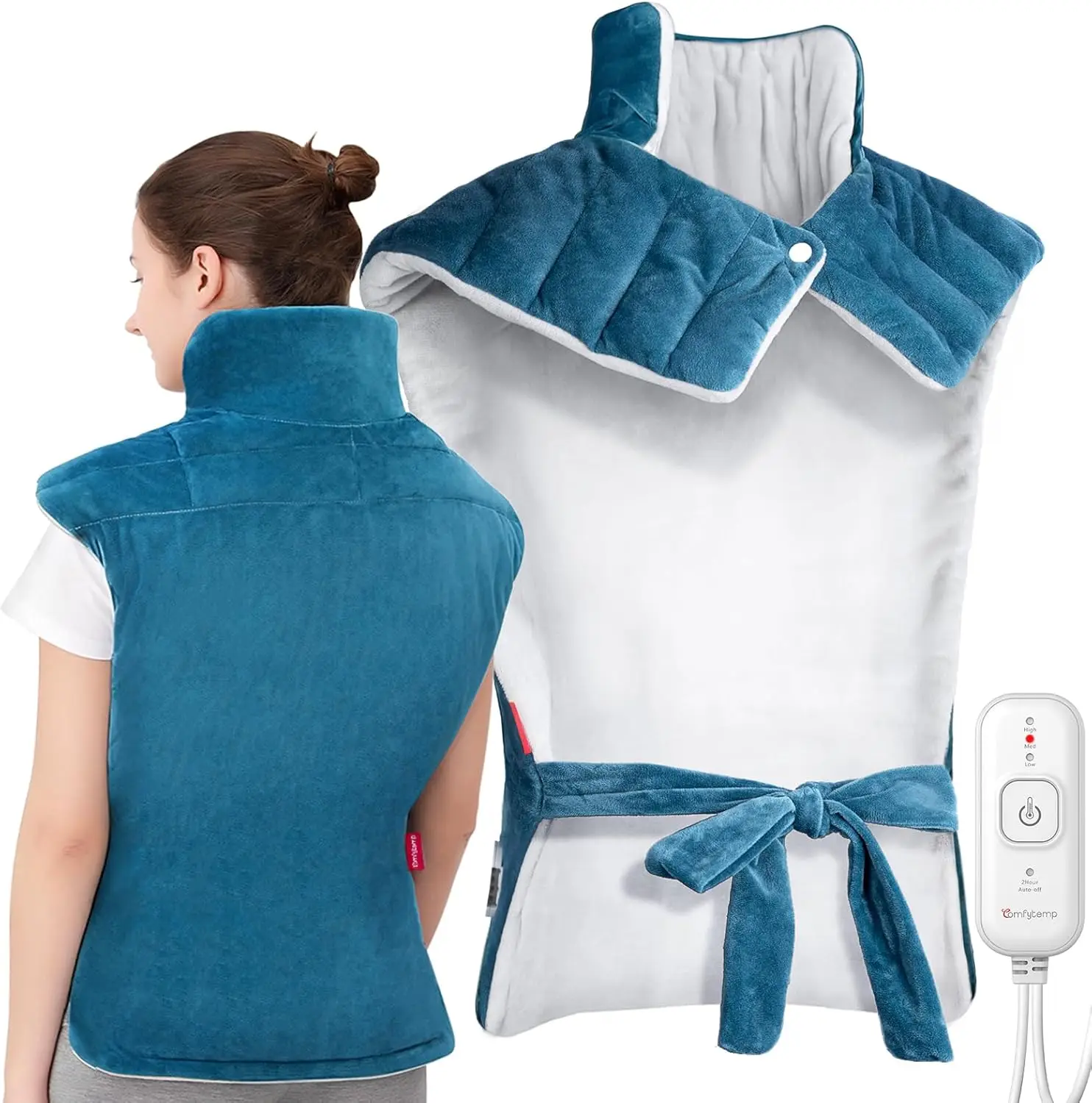 Large Electric Heating Pad for Back Neck Shoulders with Auto-Off, FSA HSA Eligible Gift
Large Electric Heating Pad for Back Neck Shoulders with Auto-Off, FSA HSA Eligible Gift