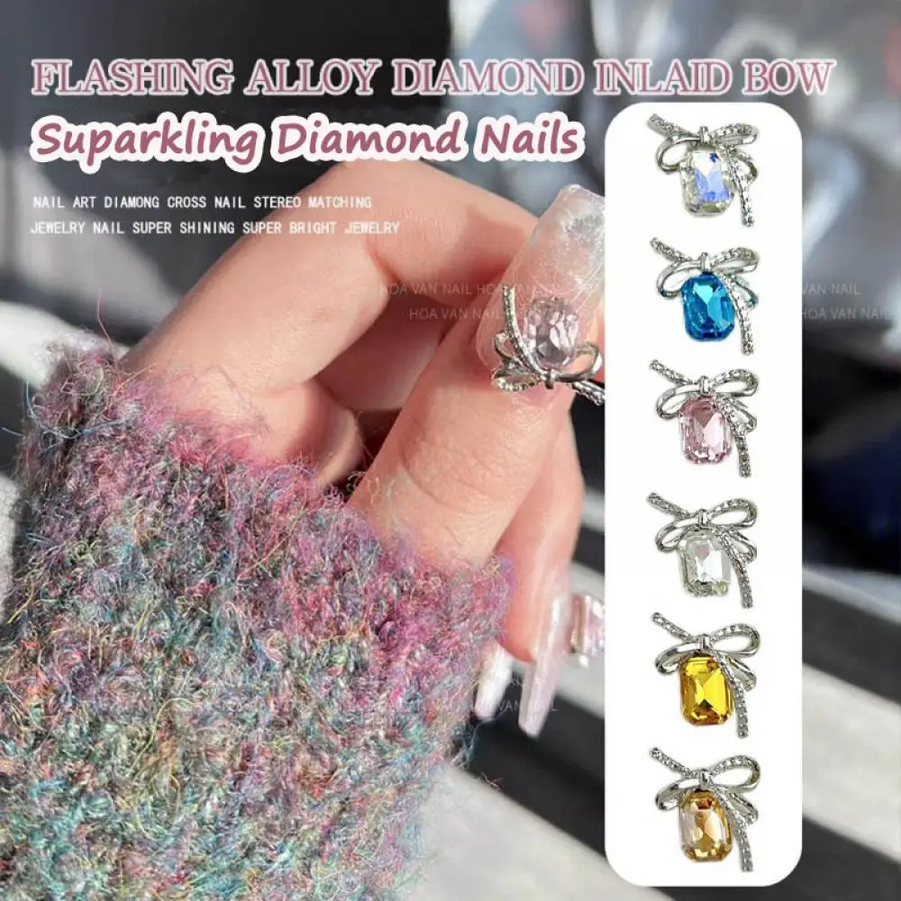 10PCS Mini Metal Alloy Bow Nail Charms Colorful Transparent Glass Square Diamond Nail Art Decorations for DIY Cool Nails Designs
10PCS Mini Metal Alloy Bow Nail Charms Colorful Transparent Glass Square Diamond Nail Art Decorations for DIY Cool Nails Designs