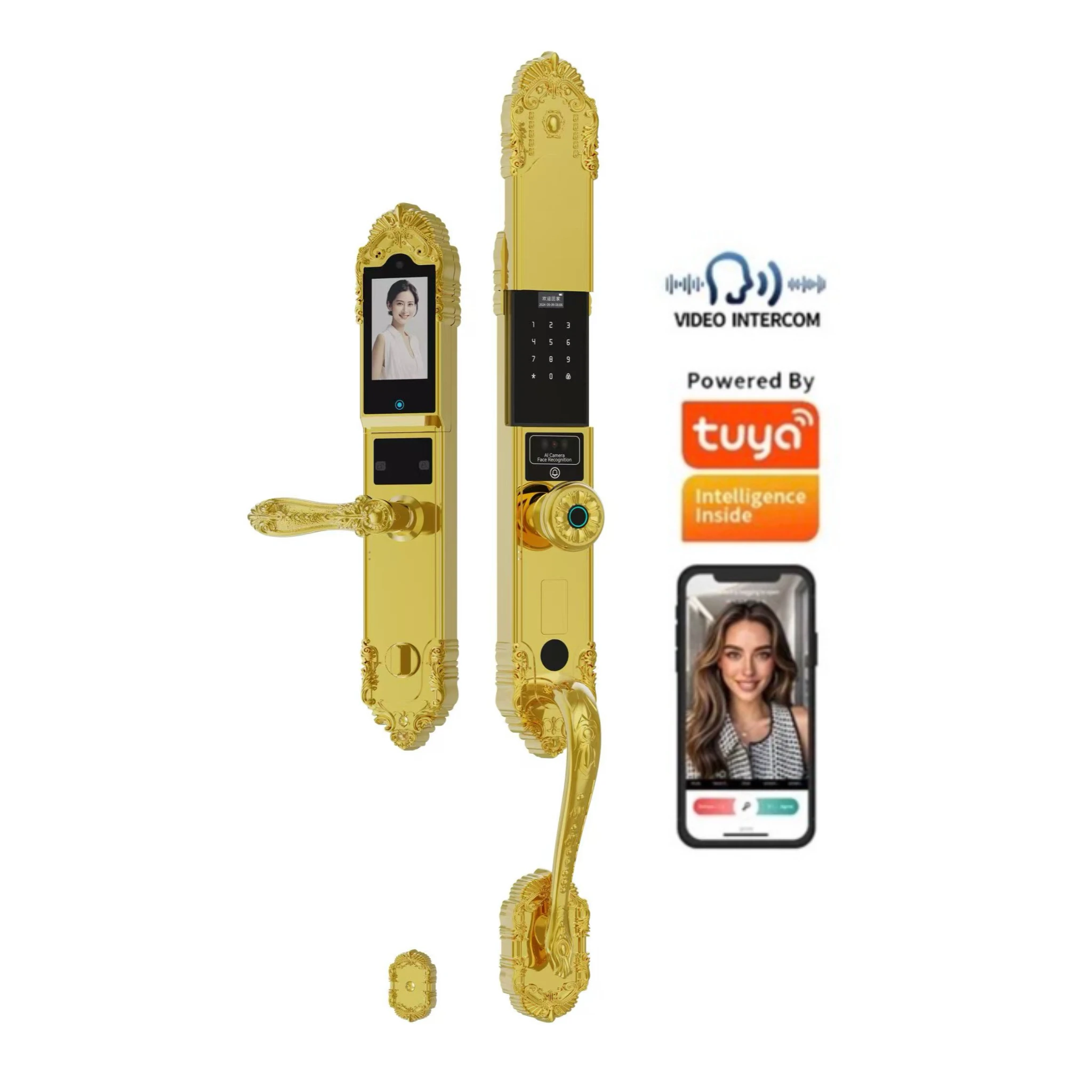 IP68 Waterproof 3D Face Luxury Villa Smart Lock Sliding Tuya App WiFi Remote Control Fingerprint Keyless Password Cloud Wood
IP68 Waterproof 3D Face Luxury Villa Smart Lock Sliding Tuya App WiFi Remote Control Fingerprint Keyless Password Cloud Wood