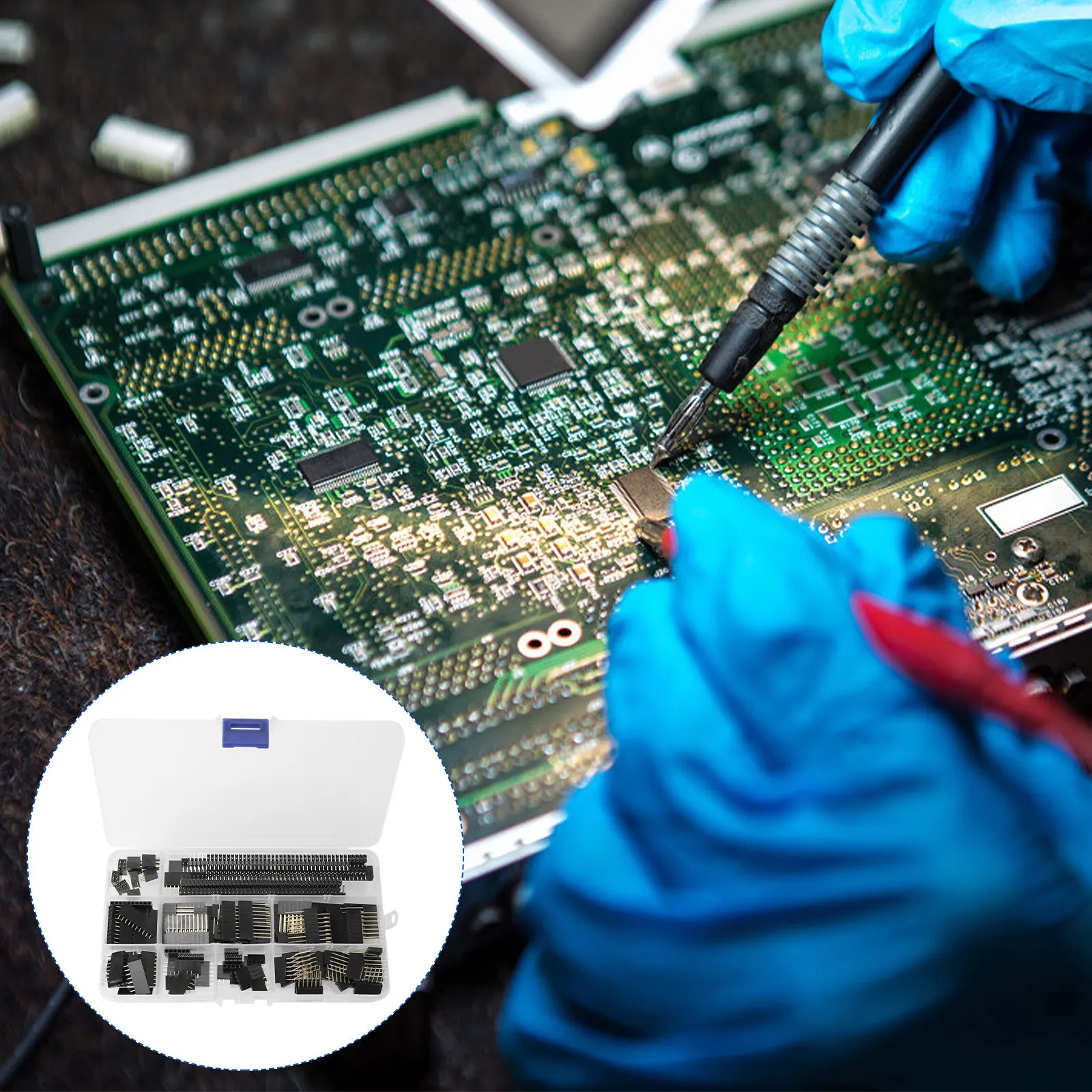 122Pcs Pin Connector Kit Dual Row Single Row Ic Socket Solder Type Adapter for Electronic Circuits Pcb Board Instrumentation
122Pcs Pin Connector Kit Dual Row Single Row Ic Socket Solder Type Adapter for Electronic Circuits Pcb Board Instrumentation