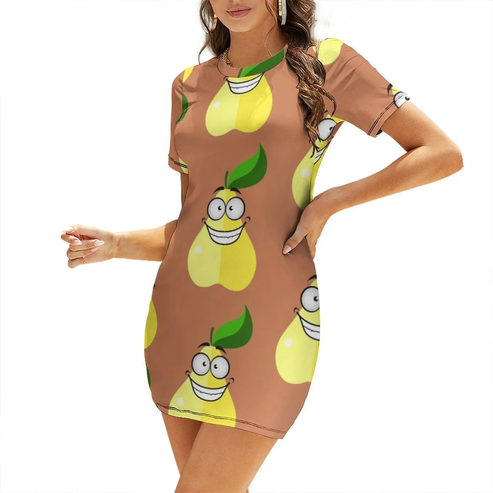 Kawaii funny pear with face Short-Sleeved Dress women's evening dresses 2025 dress summer dress dresses Long dresses
Kawaii funny pear with face Short-Sleeved Dress women's evening dresses 2025 dress summer dress dresses Long dresses