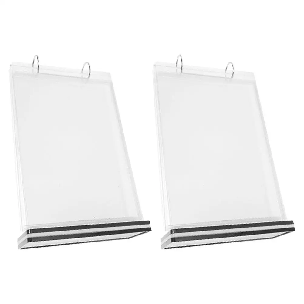 2 Pcs Menu Clip Display Stand Restaurant Sign Desktop Holder Tabletop Flip Label
2 Pcs Menu Clip Display Stand Restaurant Sign Desktop Holder Tabletop Flip Label