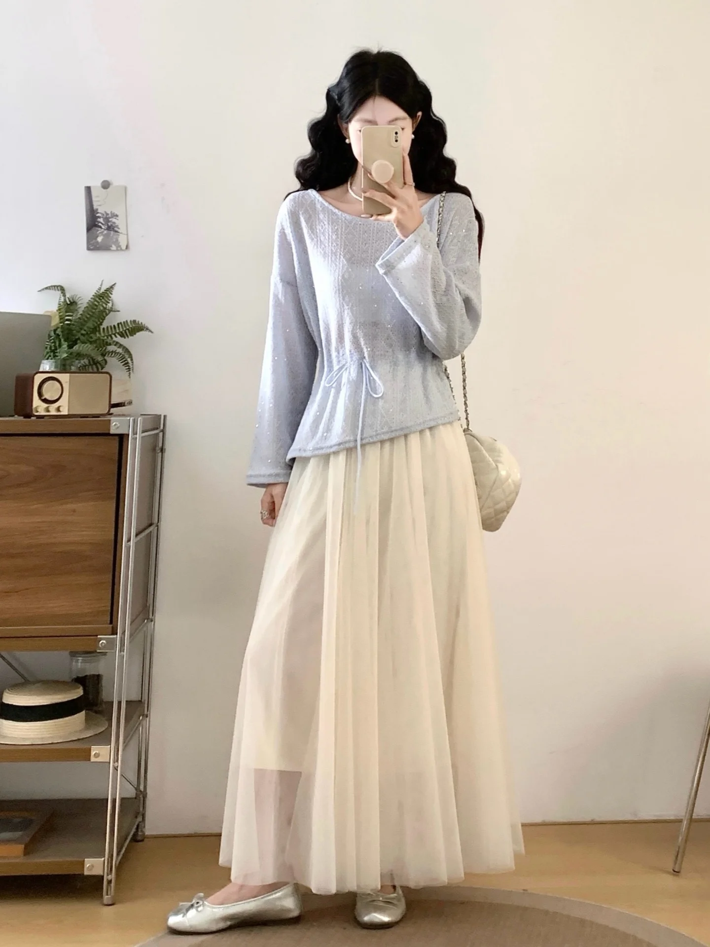 Stylish Knitted Two-Piece Set for Women Spring Autumn plus Size Net Half Skirt Top Beautiful Ensemble Casual Commute Style
Stylish Knitted Two-Piece Set for Women Spring Autumn plus Size Net Half Skirt Top Beautiful Ensemble Casual Commute Style