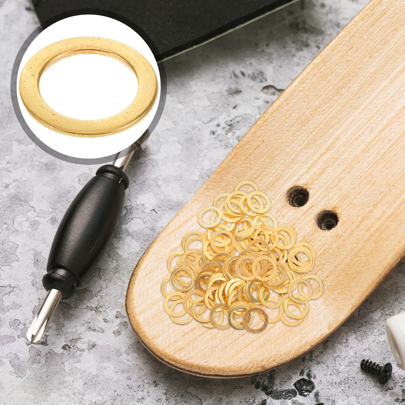 Набор из 100 металлических плоских шайб для скейтборда, для ремонта колес и дек, запчасти для уличного скейтбординга
Набор из 100 металлических плоских шайб для скейтборда, для ремонта колес и дек, запчасти для уличного скейтбординга