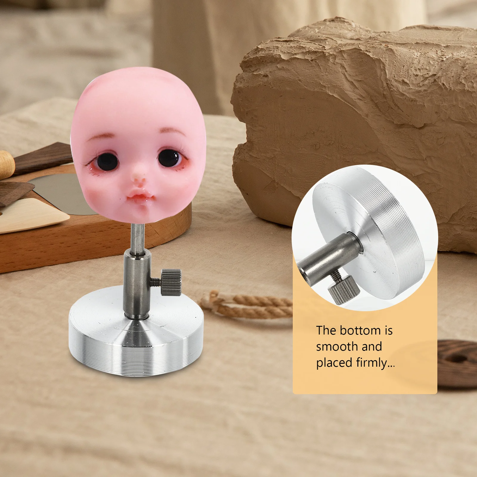 1pc Neck Hole Tool Iron Stand For Clay Head Modeling Durable Diy Sculpture Support Bracket Bjd Accessory Display Holder
1pc Neck Hole Tool Iron Stand For Clay Head Modeling Durable Diy Sculpture Support Bracket Bjd Accessory Display Holder