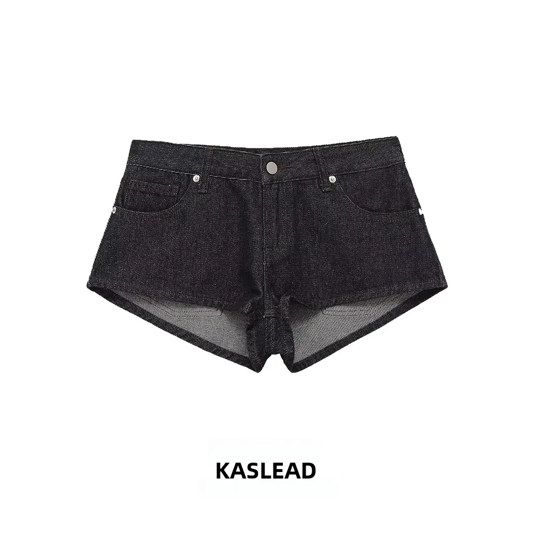 KASLEAD Fashionable High Waist Denim Shorts for Women Simple Stylish All-Match Casual Pants Polyester Fiber Button Closure
KASLEAD Fashionable High Waist Denim Shorts for Women Simple Stylish All-Match Casual Pants Polyester Fiber Button Closure