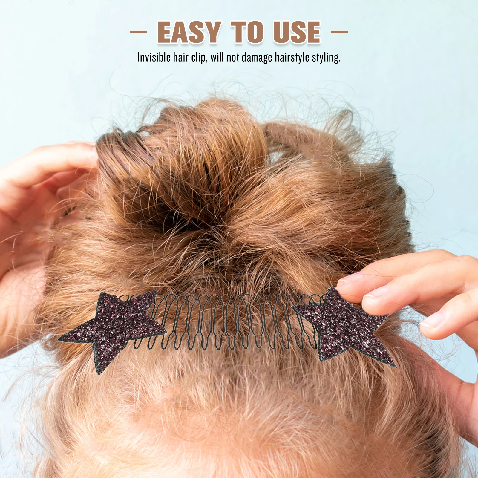 2Pcs Colored Star Hair Clips Invisible Hairpin for Curly Hairstyles Nonslip Comb Thick Hair Fixing Tools Accessories
2Pcs Colored Star Hair Clips Invisible Hairpin for Curly Hairstyles Nonslip Comb Thick Hair Fixing Tools Accessories