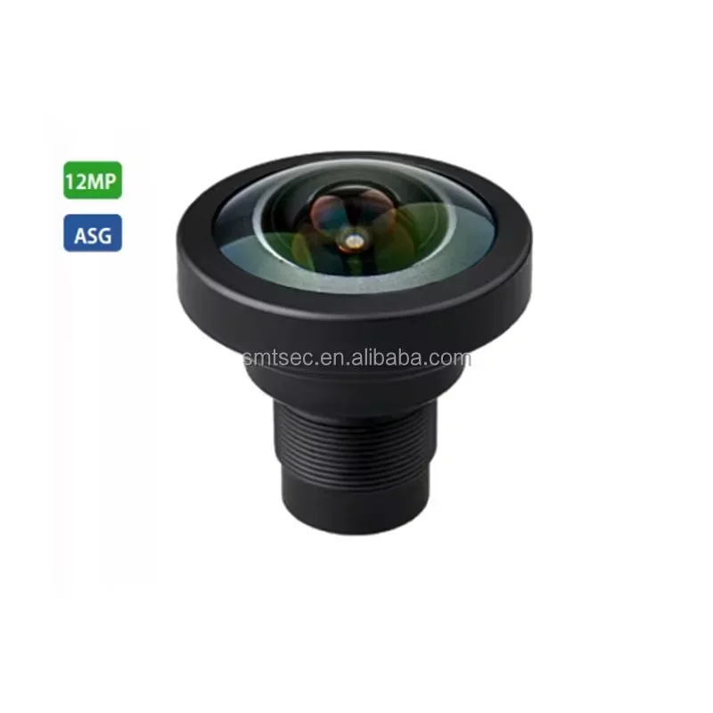 190° Fisheye M12 Lens F2.4, 4K F-Theta Distortion Correction for 360° Panoramic IP Security Camera
190° Fisheye M12 Lens F2.4, 4K F-Theta Distortion Correction for 360° Panoramic IP Security Camera