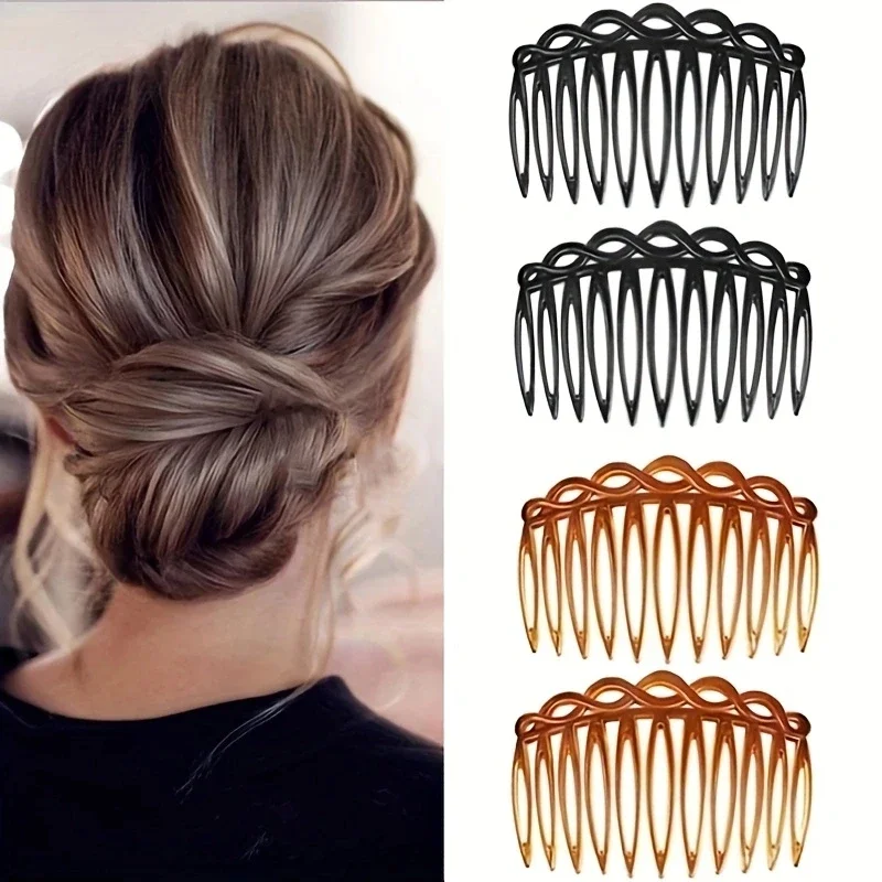2Pcs French Hair Comb Hair Accessories Straight Teeth Hair Clip Hair Side Comb Bridal Wedding Veil Comb Retro Weaving Effect
2Pcs French Hair Comb Hair Accessories Straight Teeth Hair Clip Hair Side Comb Bridal Wedding Veil Comb Retro Weaving Effect