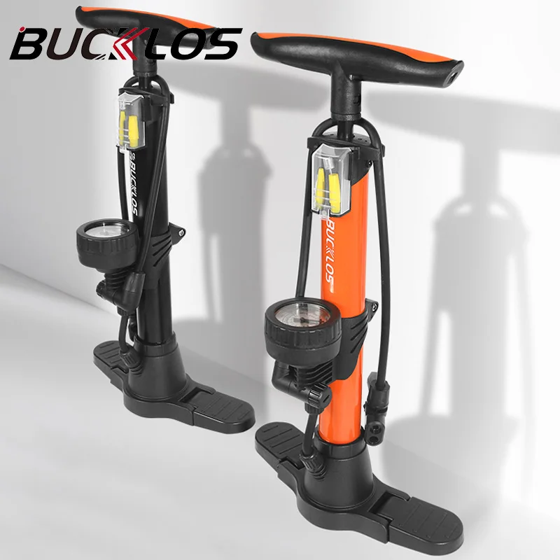 BUCKLOS Bicycle Floor Pump 160PSI Powerful and Ergonomic Inflator for Road MTB Bikes Presta Schrader Valve High Pressure Pump
BUCKLOS Bicycle Floor Pump 160PSI Powerful and Ergonomic Inflator for Road MTB Bikes Presta Schrader Valve High Pressure Pump