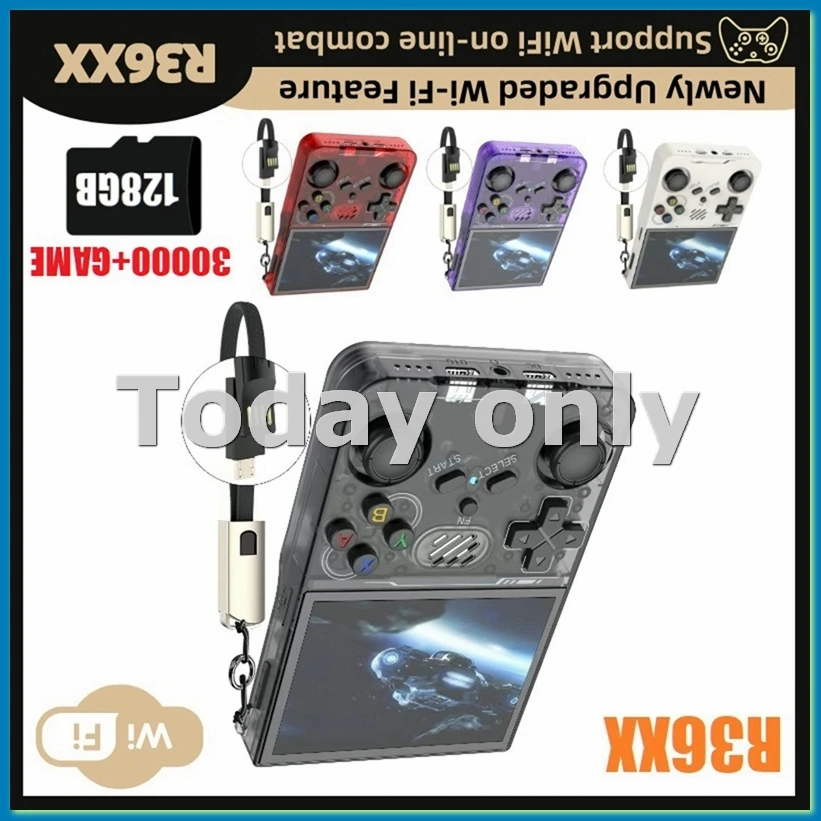 R36XX Ретро портативная игровая консоль 128G 30000 + игры Wi-Fi Linux портативный карманный видеоплеер 3,5 дюйма для детей подарок A-A23U
R36XX Ретро портативная игровая консоль 128G 30000 + игры Wi-Fi Linux портативный карманный видеоплеер 3,5 дюйма для детей подарок A-A23U