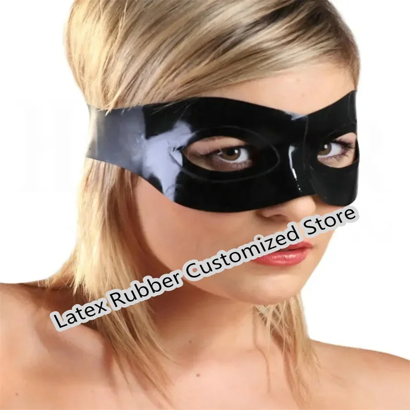Latex Rubber Eye Mask Hood Handmade Black Open Eyes Sexy Halloween Cosplay Costumes for Men Women
Latex Rubber Eye Mask Hood Handmade Black Open Eyes Sexy Halloween Cosplay Costumes for Men Women