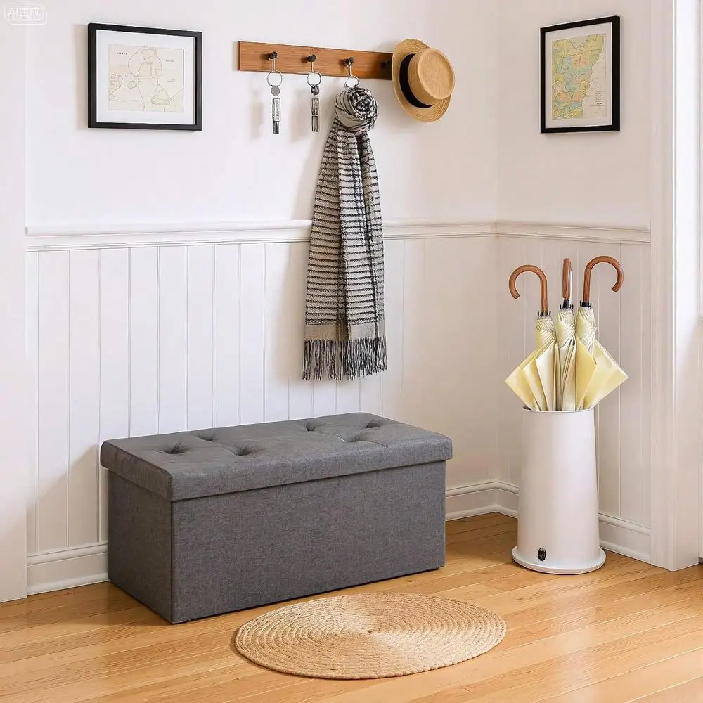 Storage Ottoman Bench With Padded Seat,Foot Rest Stool For End Of Bed,Storage Chest For Living Room Bedroom
Storage Ottoman Bench With Padded Seat,Foot Rest Stool For End Of Bed,Storage Chest For Living Room Bedroom