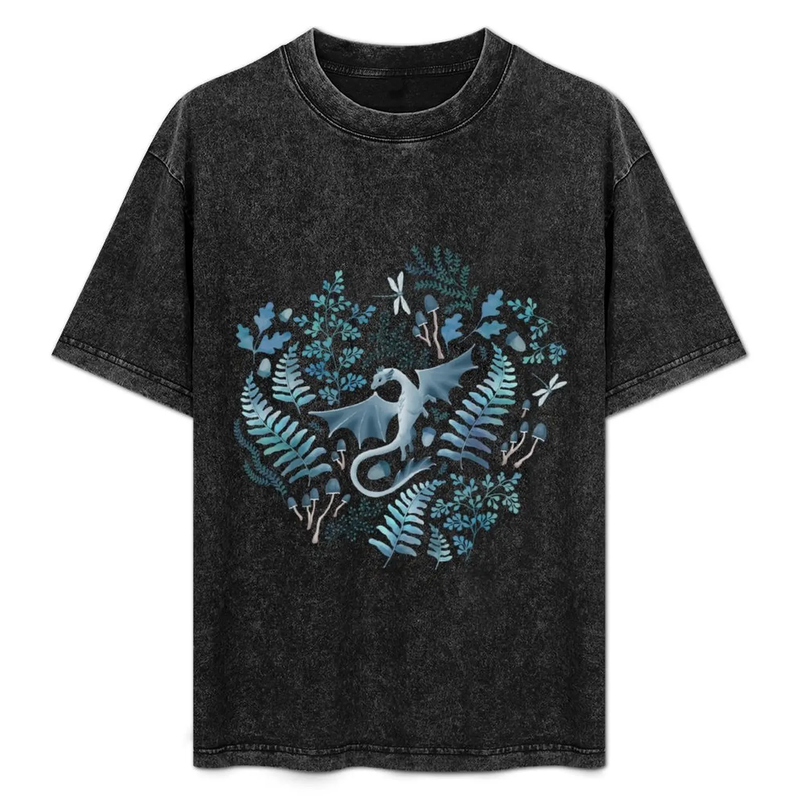 Forest dragons in shades of blue on white T-Shirt Outdoor Activity Sports T-Shirt
Forest dragons in shades of blue on white T-Shirt Outdoor Activity Sports T-Shirt