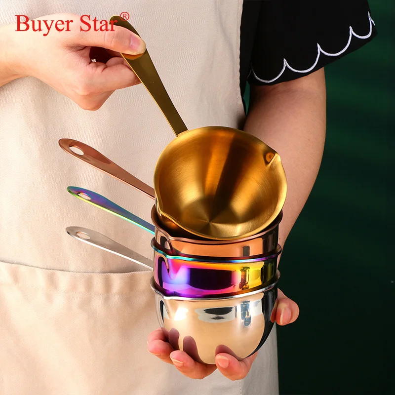 1/2PCS Mini Sauce Heating Chocolate Pot Stainless Steel Butter Milk Kitchen Drip Pot Tableware Small Gold Pouring Pots Cooking
1/2PCS Mini Sauce Heating Chocolate Pot Stainless Steel Butter Milk Kitchen Drip Pot Tableware Small Gold Pouring Pots Cooking