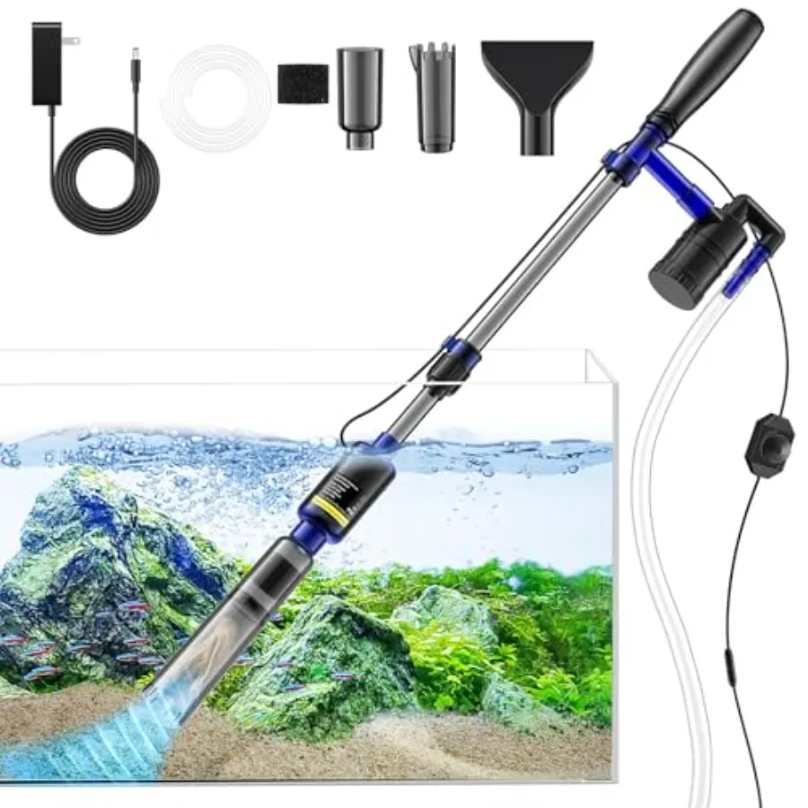 Fish Tank Cleaner - Aquarium Gravel Cleaner 530GPH/32W Electric Fish Tank Cleaning Tools Adjustable Water Flow Fish Tank Gravel
Fish Tank Cleaner - Aquarium Gravel Cleaner 530GPH/32W Electric Fish Tank Cleaning Tools Adjustable Water Flow Fish Tank Gravel