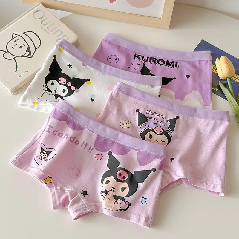 4pcs Kuromi Children Underpants Kawaii Cartoon Girls High-Quality Print Briefs Cotton Comfort Boxer Briefs Bacteriostat Gift
4pcs Kuromi Children Underpants Kawaii Cartoon Girls High-Quality Print Briefs Cotton Comfort Boxer Briefs Bacteriostat Gift