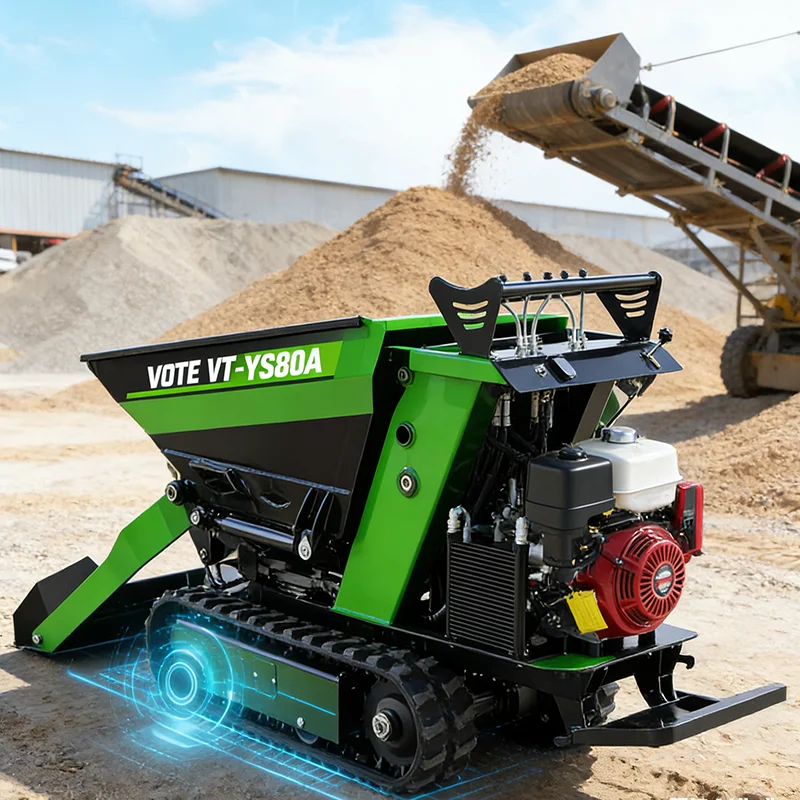 Customized Compact Mini Tracked Dumper 500kg Payload Petrol Engine Rubber Track Site Dumper for Small Construction Projects
Customized Compact Mini Tracked Dumper 500kg Payload Petrol Engine Rubber Track Site Dumper for Small Construction Projects