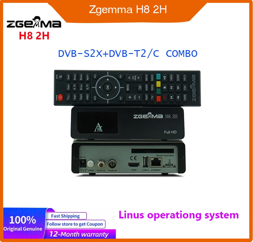 Новинка 2023 года, спутниковый ресивер Zgemma H8.2H Linux Enigma2, приемник DVB-S2X + DVB-T2/C H2.65 1080P HD, смарт-цифровой ТВ Декодер
Новинка 2023 года, спутниковый ресивер Zgemma H8.2H Linux Enigma2, приемник DVB-S2X + DVB-T2/C H2.65 1080P HD, смарт-цифровой ТВ Декодер