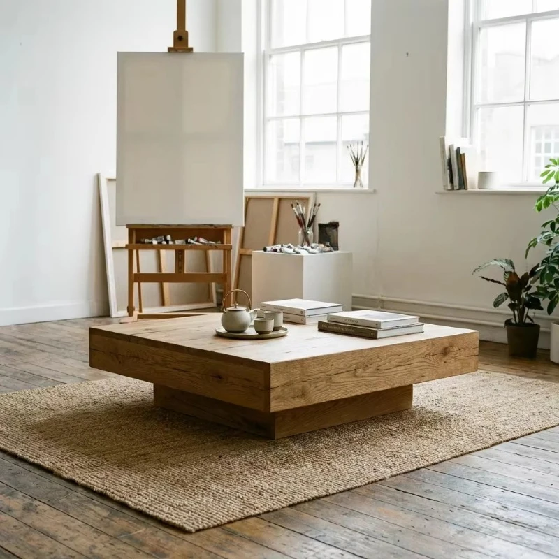 Movable style wooden coffee table, large center table coffee table, suitable for luxury villa living room
Movable style wooden coffee table, large center table coffee table, suitable for luxury villa living room