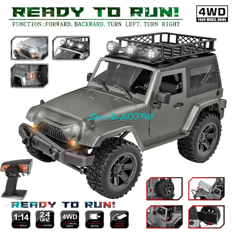 Four Wheel Driving Off Road High Speed Truck Model 2.4G 1:14 100M Bright Light Simulation Interior Alloy Skeleton RC Truck Mode
Four Wheel Driving Off Road High Speed Truck Model 2.4G 1:14 100M Bright Light Simulation Interior Alloy Skeleton RC Truck Mode