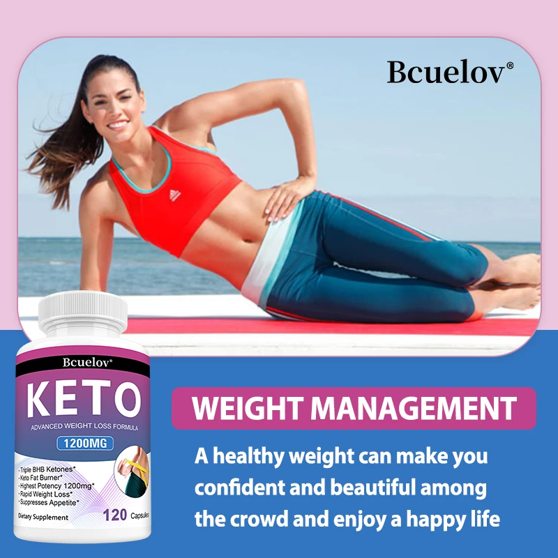 Keto Capsules - Weight & Fat Management, Burn Belly Fat, Detoxification, Healthy Digestion, Immunity - Dietary Supplement 1200mg
Keto Capsules - Weight & Fat Management, Burn Belly Fat, Detoxification, Healthy Digestion, Immunity - Dietary Supplement 1200mg