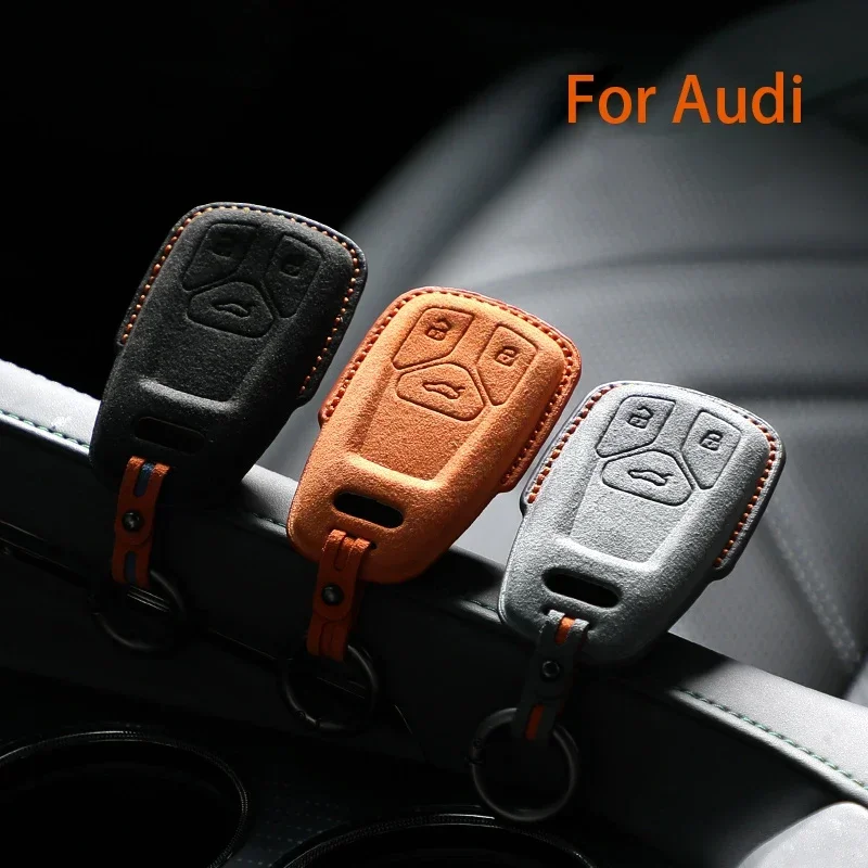 Car Key Case for for Audi A4 B9 A1 A3 A5 A6 8S 8W Q3 Q5 Q7 4M S4 S5 S7 TT TTS TFSI RS Suede Remote Car Key Case Shell Keychain
Car Key Case for for Audi A4 B9 A1 A3 A5 A6 8S 8W Q3 Q5 Q7 4M S4 S5 S7 TT TTS TFSI RS Suede Remote Car Key Case Shell Keychain